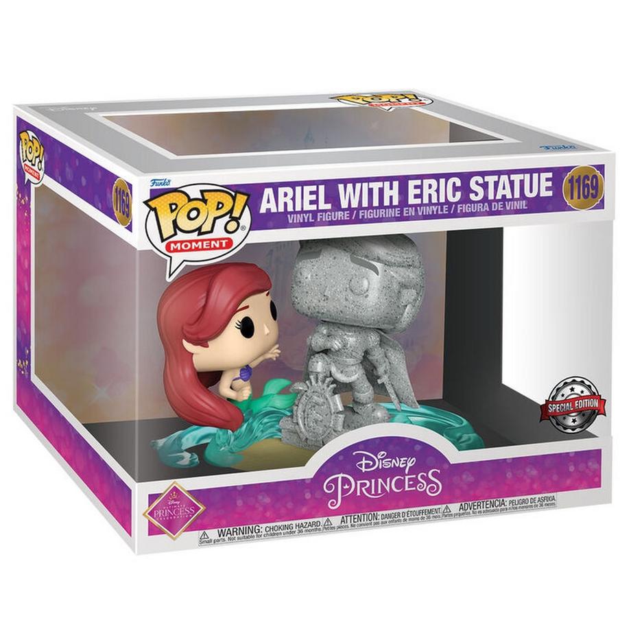 Funko  Figura POP Disney Ultimate Princess La Sirenetta Ariel e Statua Eric Esclusivo 