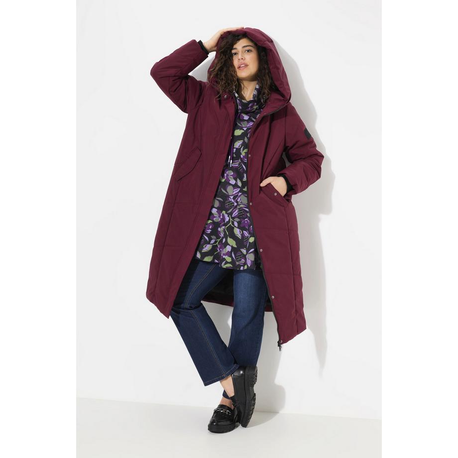 Ulla Popken HYPRAR Doudoune Fermeture à Glissière à Double Sens Col Montant Recyclée  