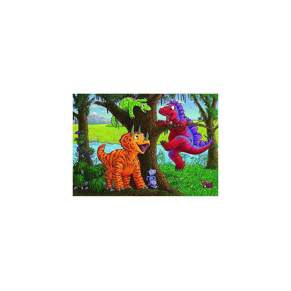 Ravensburger  Puzzle Spielende Dinos (2x24) 