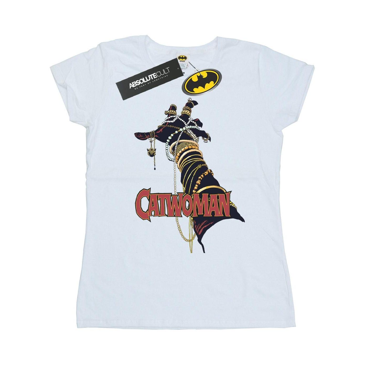 Image of Batman Catwoman Friday Tshirt Damen Weiss XXL