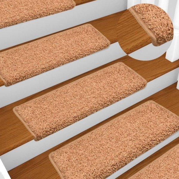 VidaXL Tapis d'escalier 15pcs  