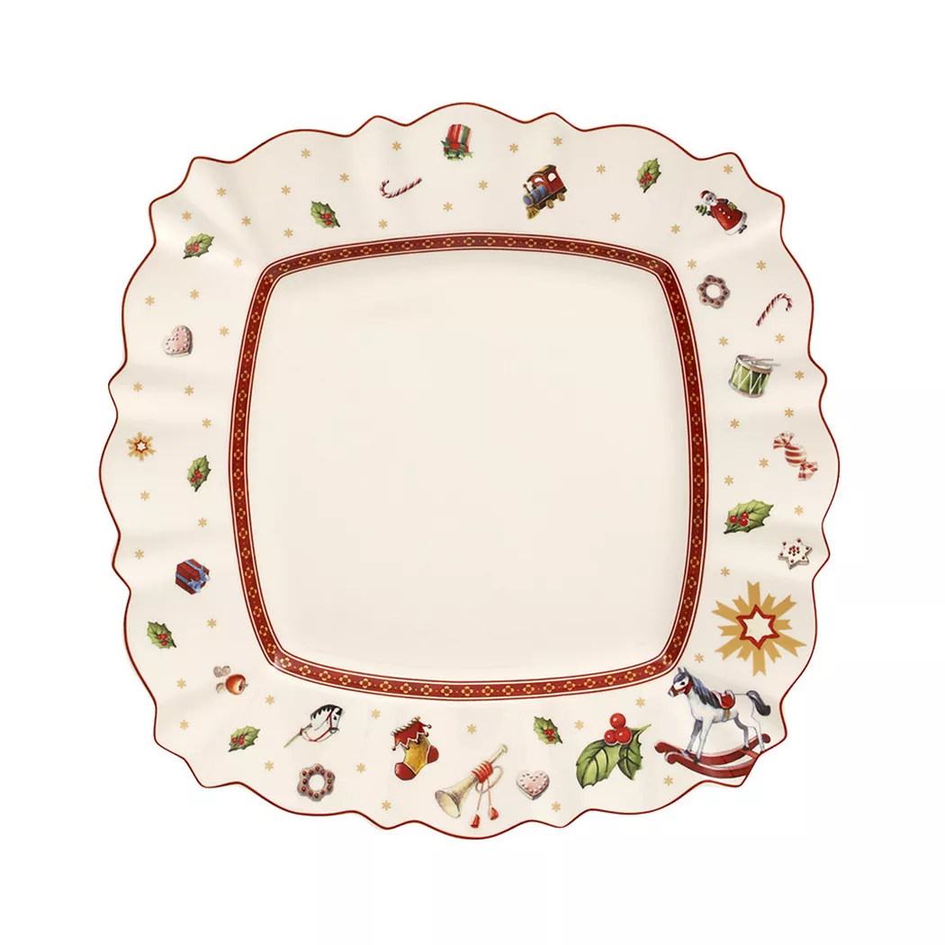 Villeroy & Boch Speiseteller "Speiseteller Toys Delight 28 x 28 cm weiß"