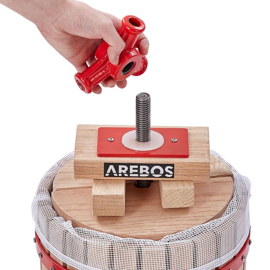 Arebos  Obstpresse 30L Maischepresse Weinpresse Apfelpresse Fruchtpresse 