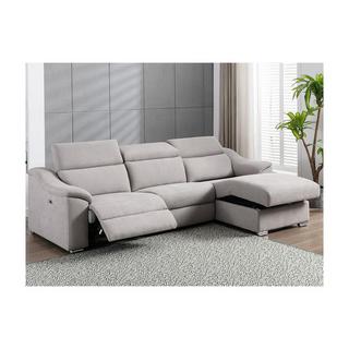 Vente-unique Ecksofa mit elektrischer Relaxfunktion PEDRERA Stoff Ecke rechts  