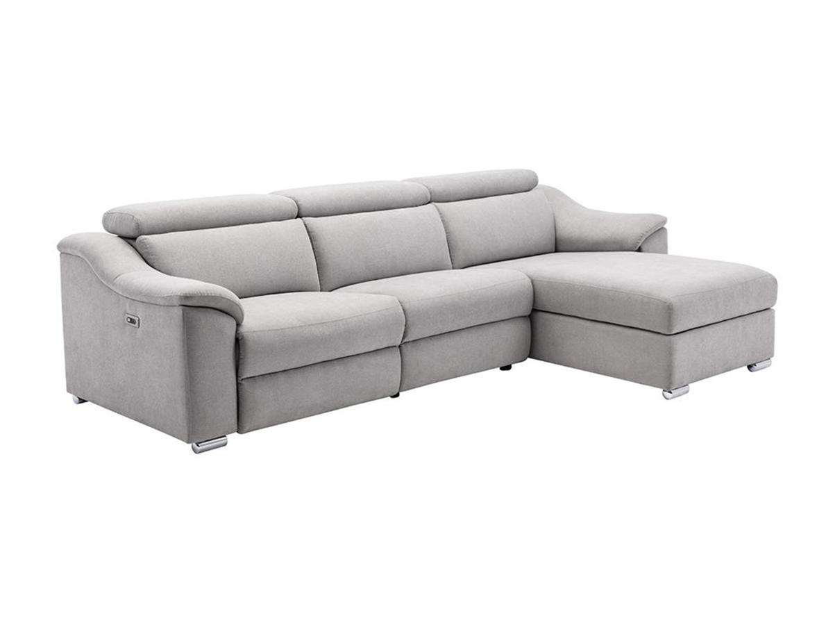 Vente-unique Ecksofa mit elektrischer Relaxfunktion PEDRERA Stoff Ecke rechts  