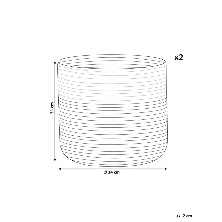 Beliani Korb en Coton Boho ARDESEN  