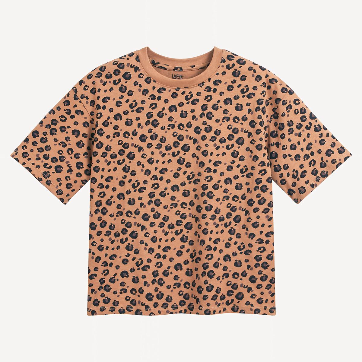 La Redoute Collections  T-Shirt mit kurzen Ärmeln und Animalprint 18 Monate-14 Jahre 