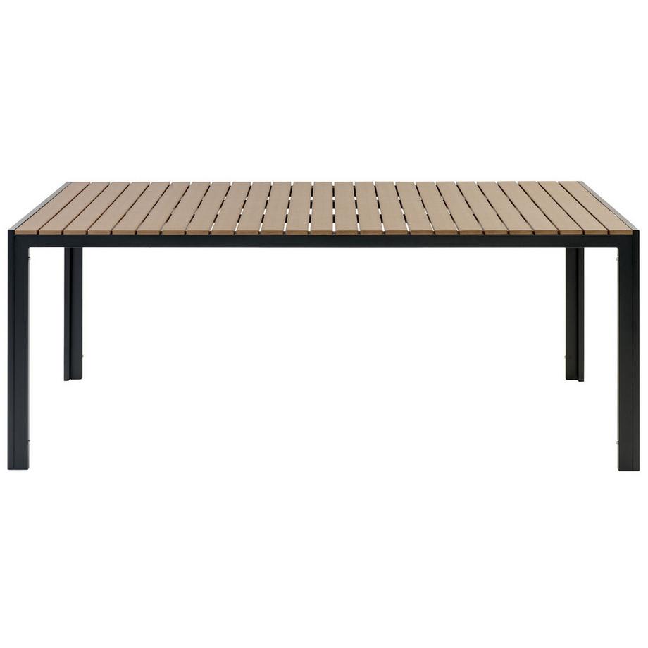 Beliani Salle à manger de jardin avec bancs en Bois synthétique Industriel NARDO  