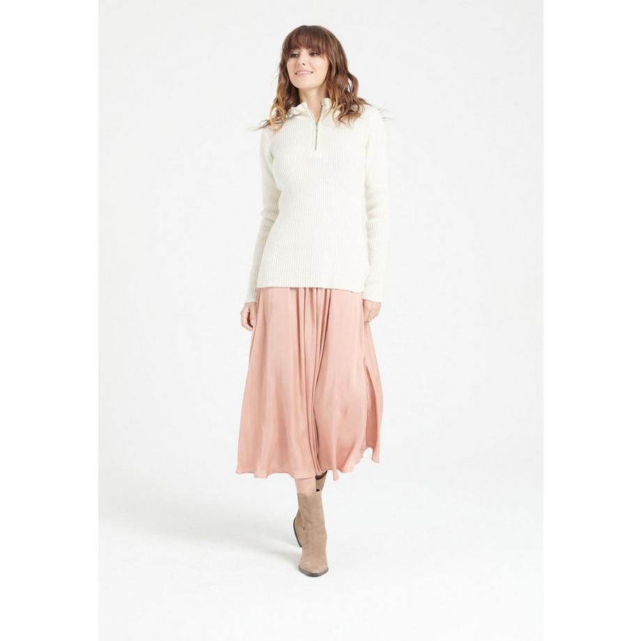 Studio Cashmere8 MIA 4 Maglione con Collo a Balze e Mezza Zip  