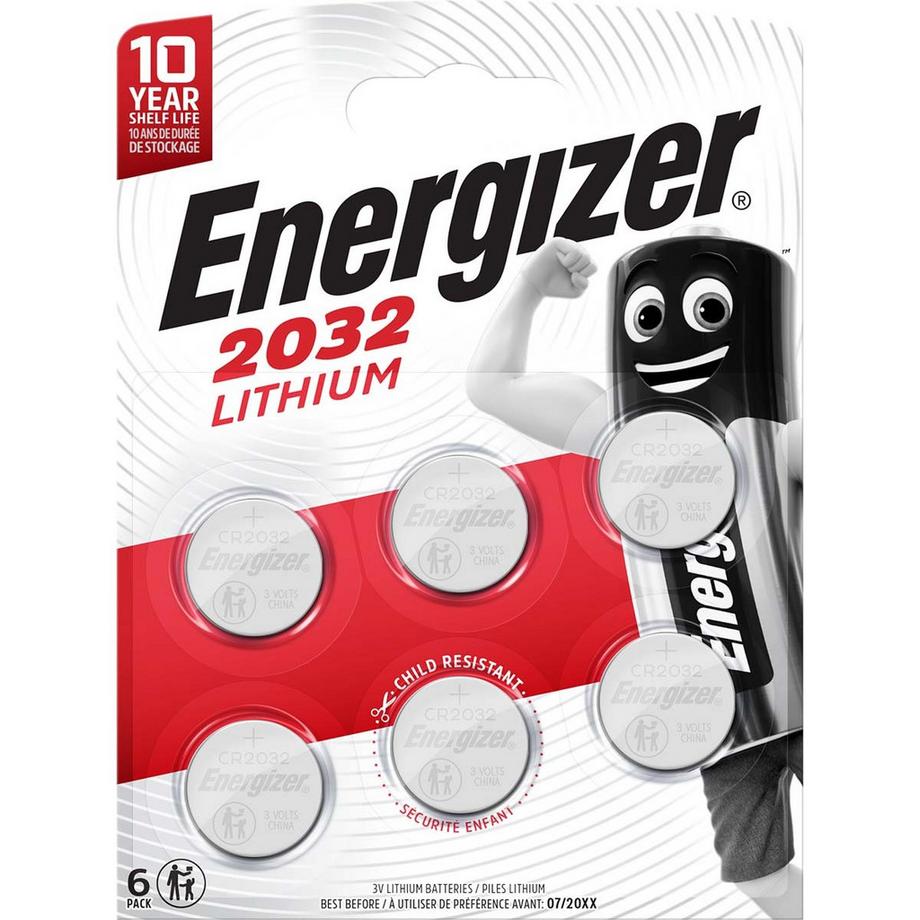 Nedis  Lithium-Knopfzellenbatterie CR2032 | 3 V DC | 235 mAh | 6-Blister | Silber 