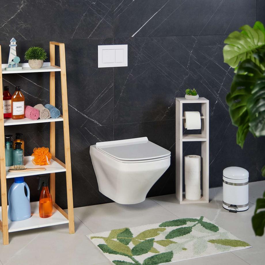 Northix Porta carta igienica bianco vintage  