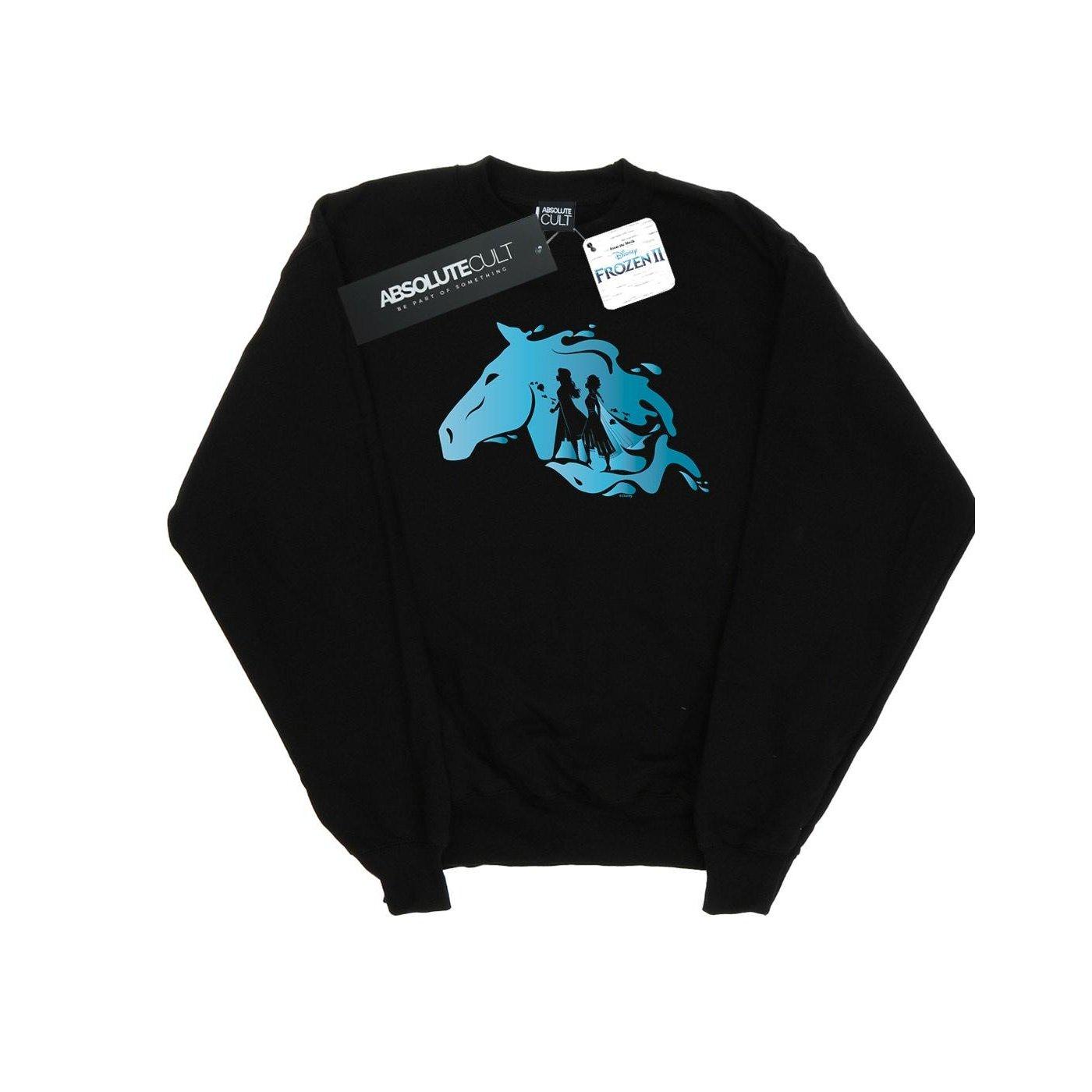 Image of Frozen 2 Nokk Silhouette Sweatshirt Unisex Schwarz 140/146