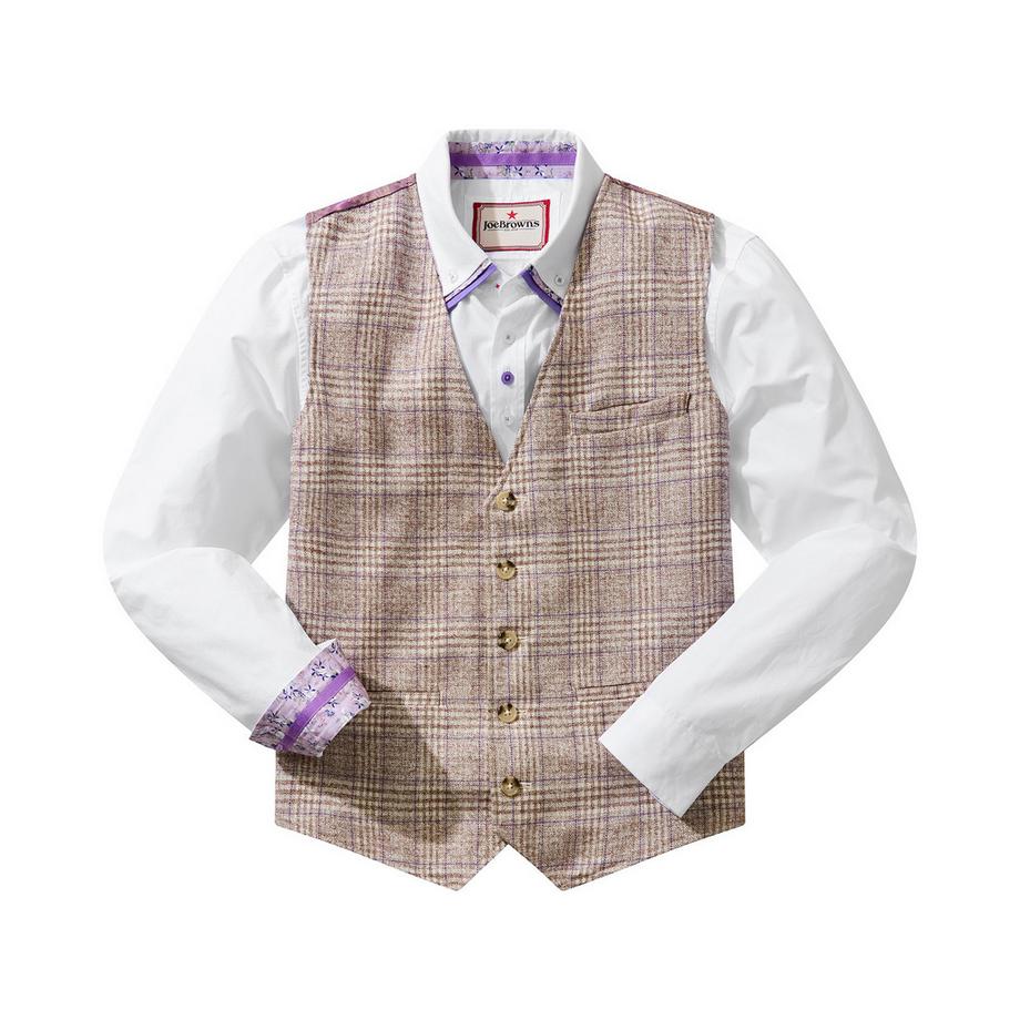 Joe Browns Gilet à carreaux avec accents de couleur saisonniers  