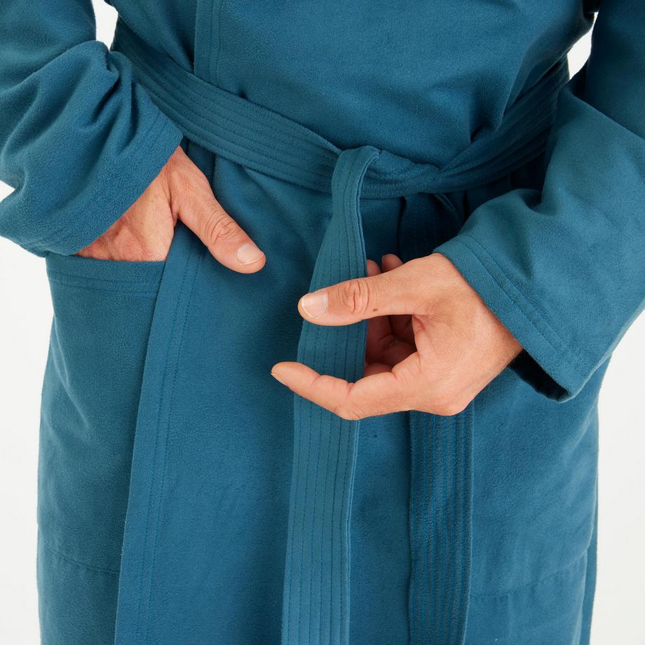 NABAIJI Kompakter Kapuzen-Mikrofaser-Bademantel  