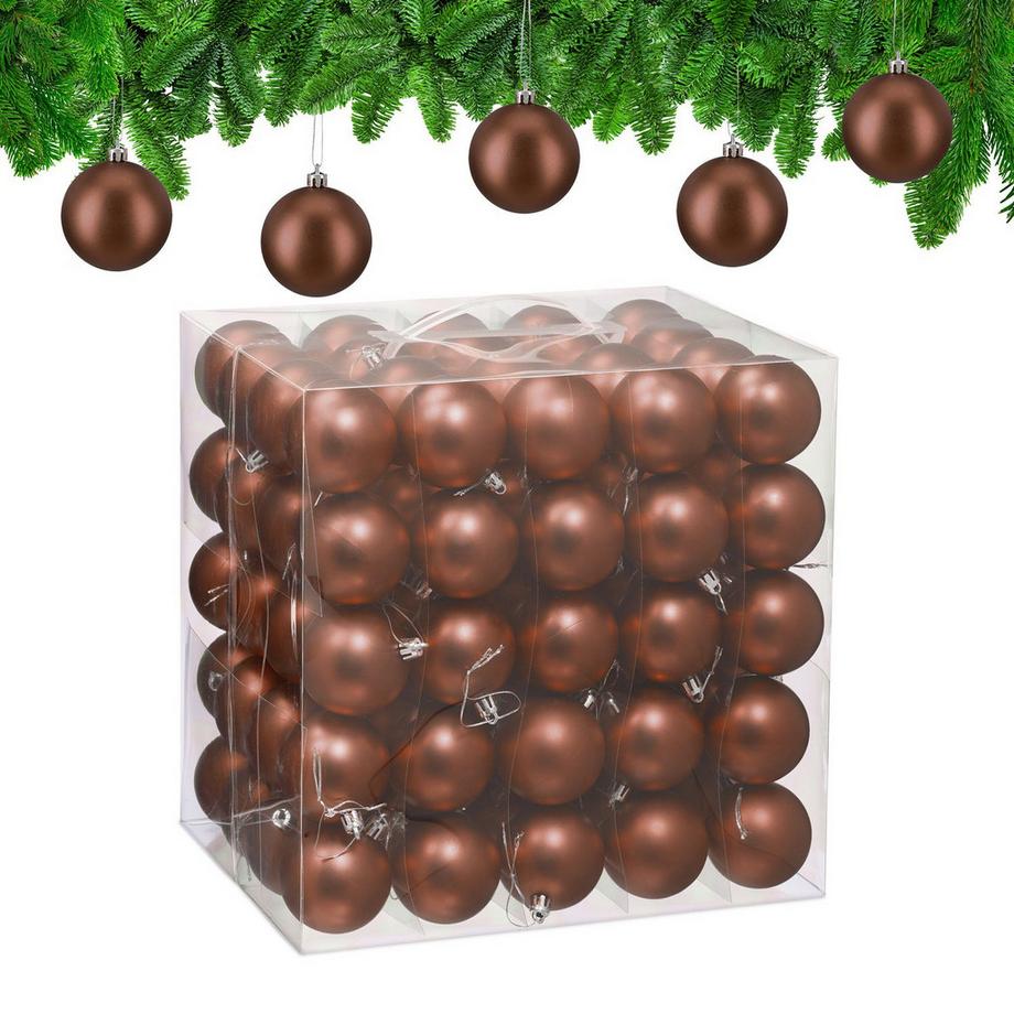 Ensemble de boules de Noël mates