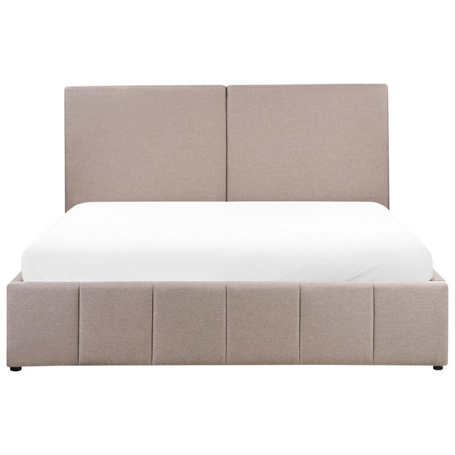 Beliani Letto contenitore en Tessuto  CASTELNAVET  