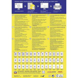 Avery-Zweckform Universal-Etiketten 70 x 35 mm Papier Weiß 2400 St. Permanent haftend Tintenstrahldrucker  