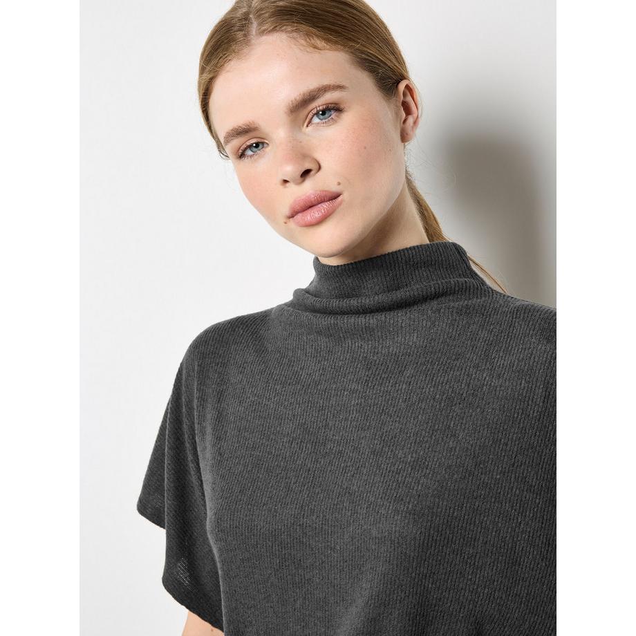 APRICOT Top in maglia morbida con lato arricciato  