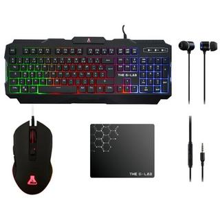 The G-Lab  Clavier/souris/tapis/écouteurs Combo Helium 