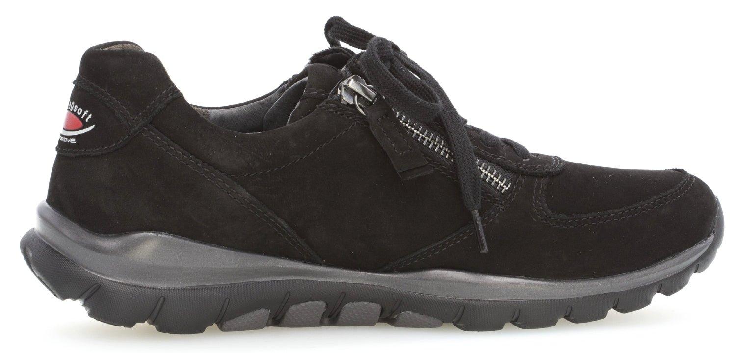 Image of - Nubuk Wandersneaker Damen Schwarz 40