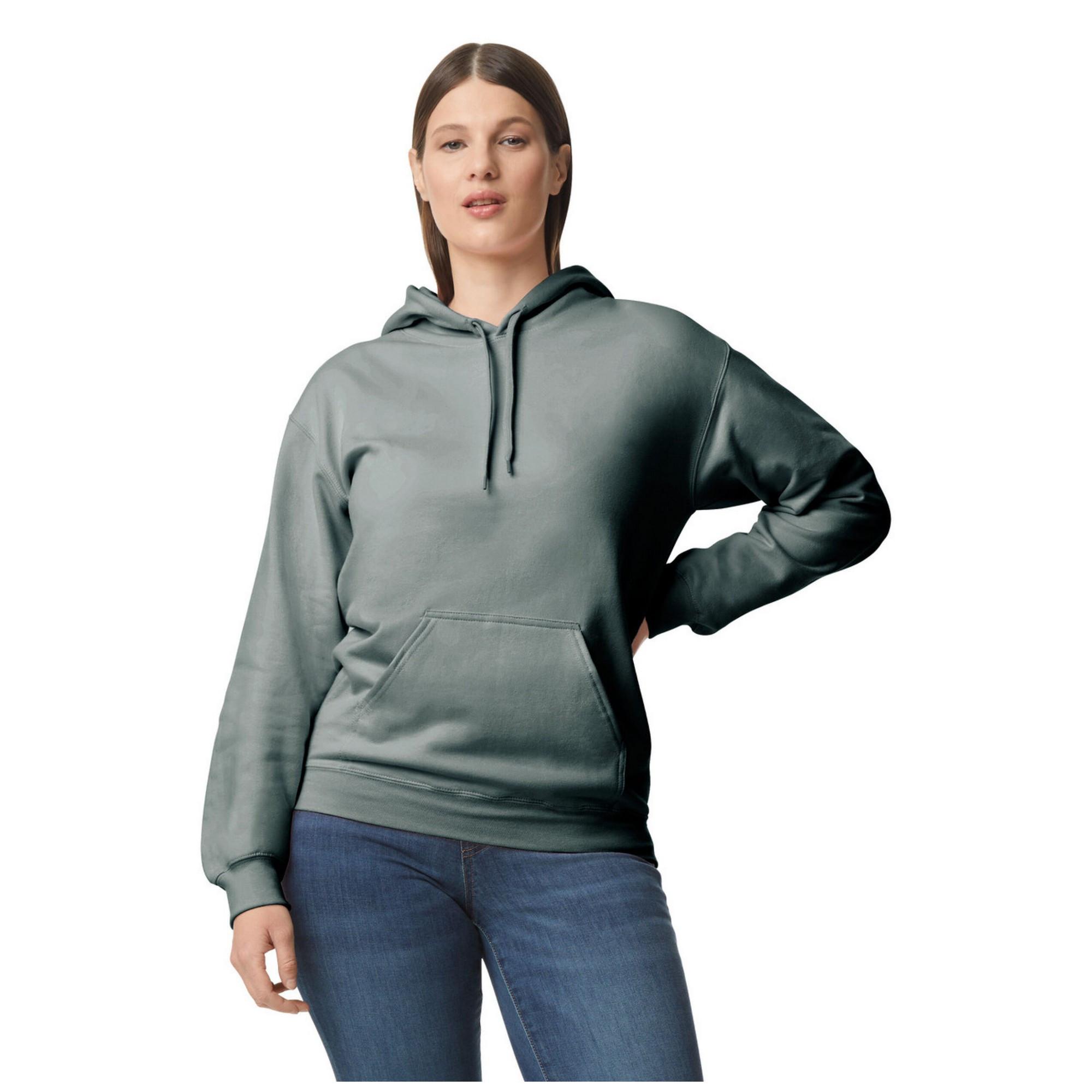 Image of Softstyle Kapuzenpullover Mittelschwer Damen Taubengrau 5XL