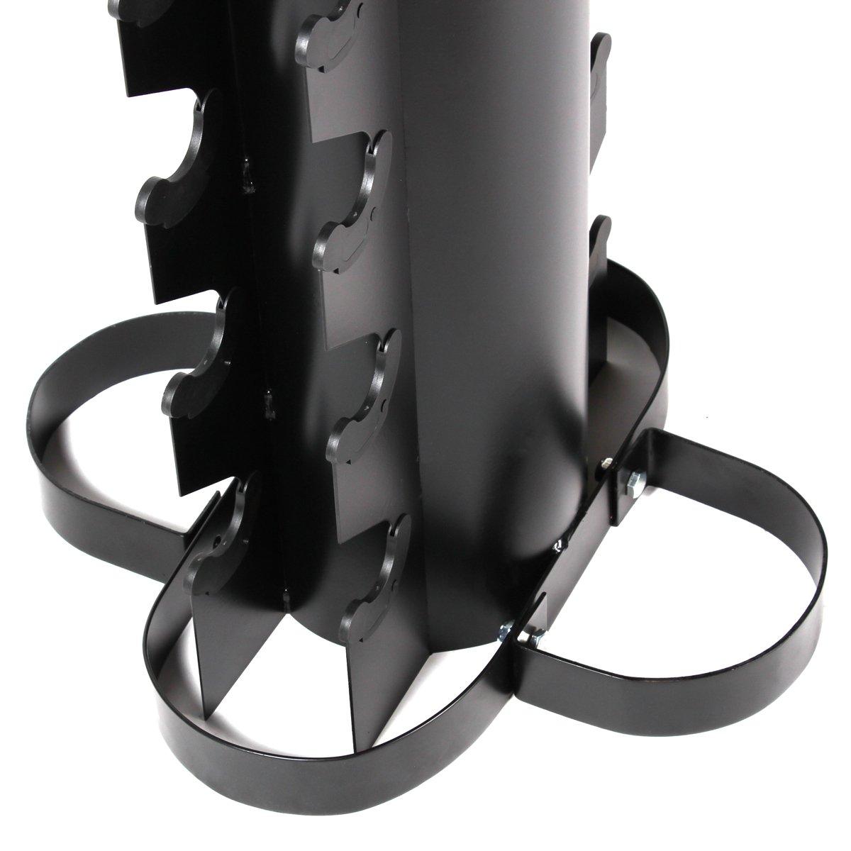 GladiatorFit  Vertikales Stahlablagegestell 125cm für 10 Paar GladiatorFit-Hanteln 