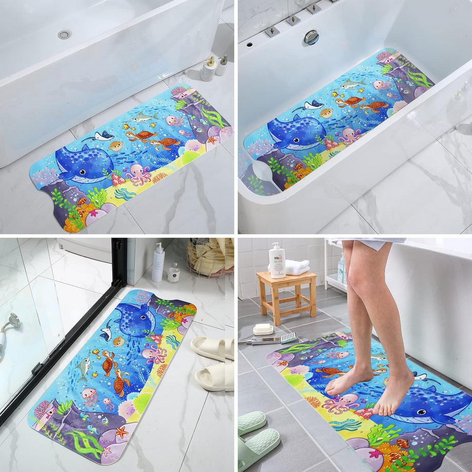 Activity-board  Badematte für Kinder, rutschfeste Duschmatte 