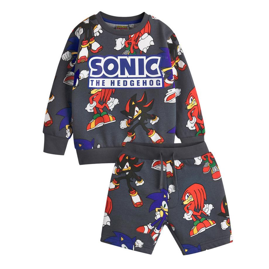 Sonic The Hedgehog  Sweatshirt und Shorts Set  Langärmlig 