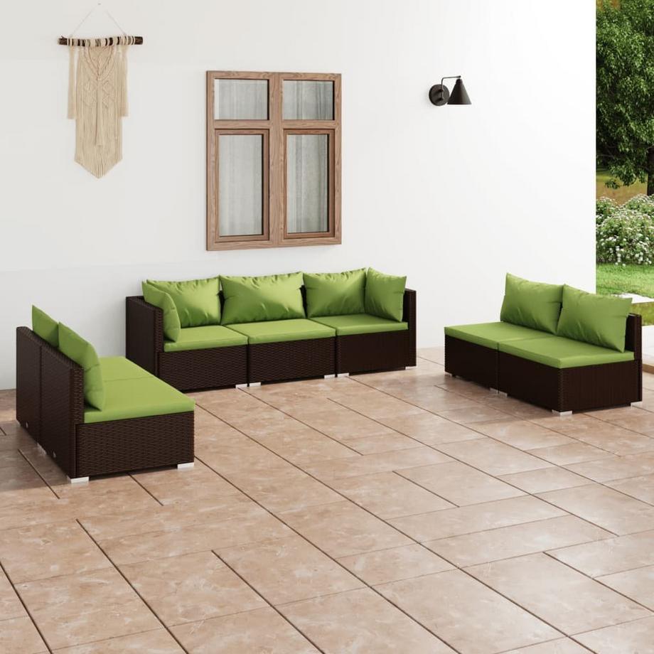 VidaXL Garten-lounge-set poly-rattan  