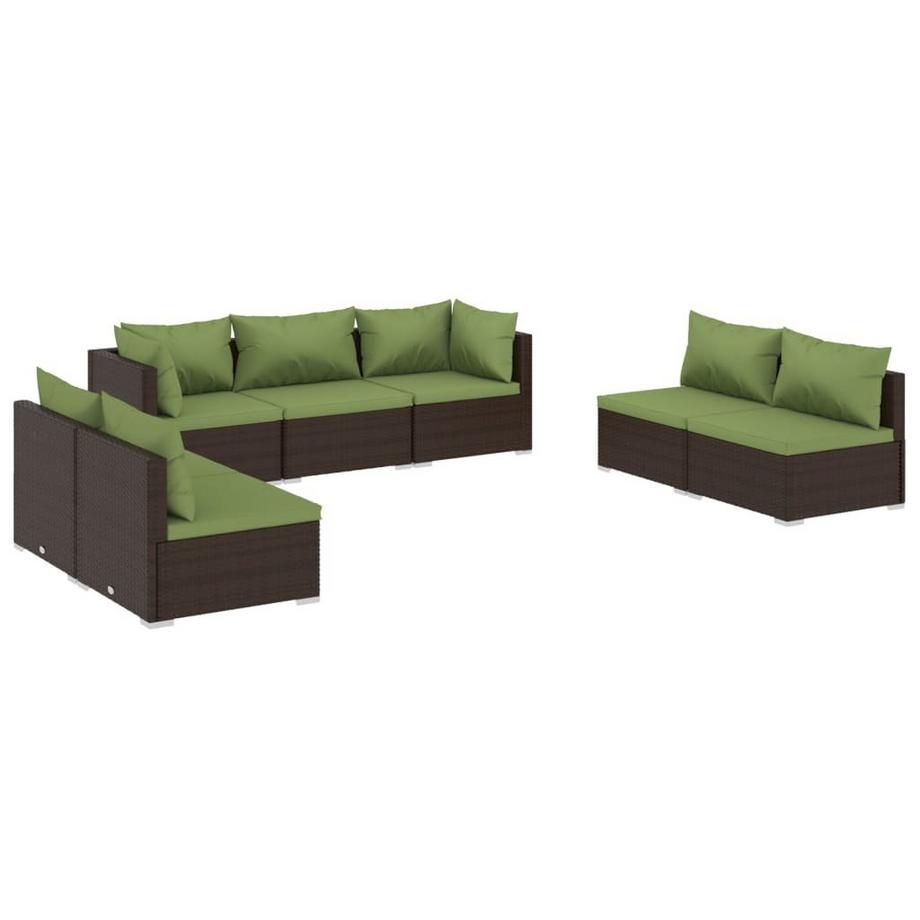 Garten-lounge-set poly-rattan