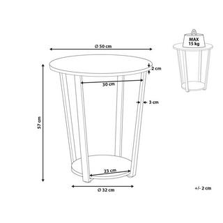 Beliani Table d'appoint en MDF Moderne ORICK  