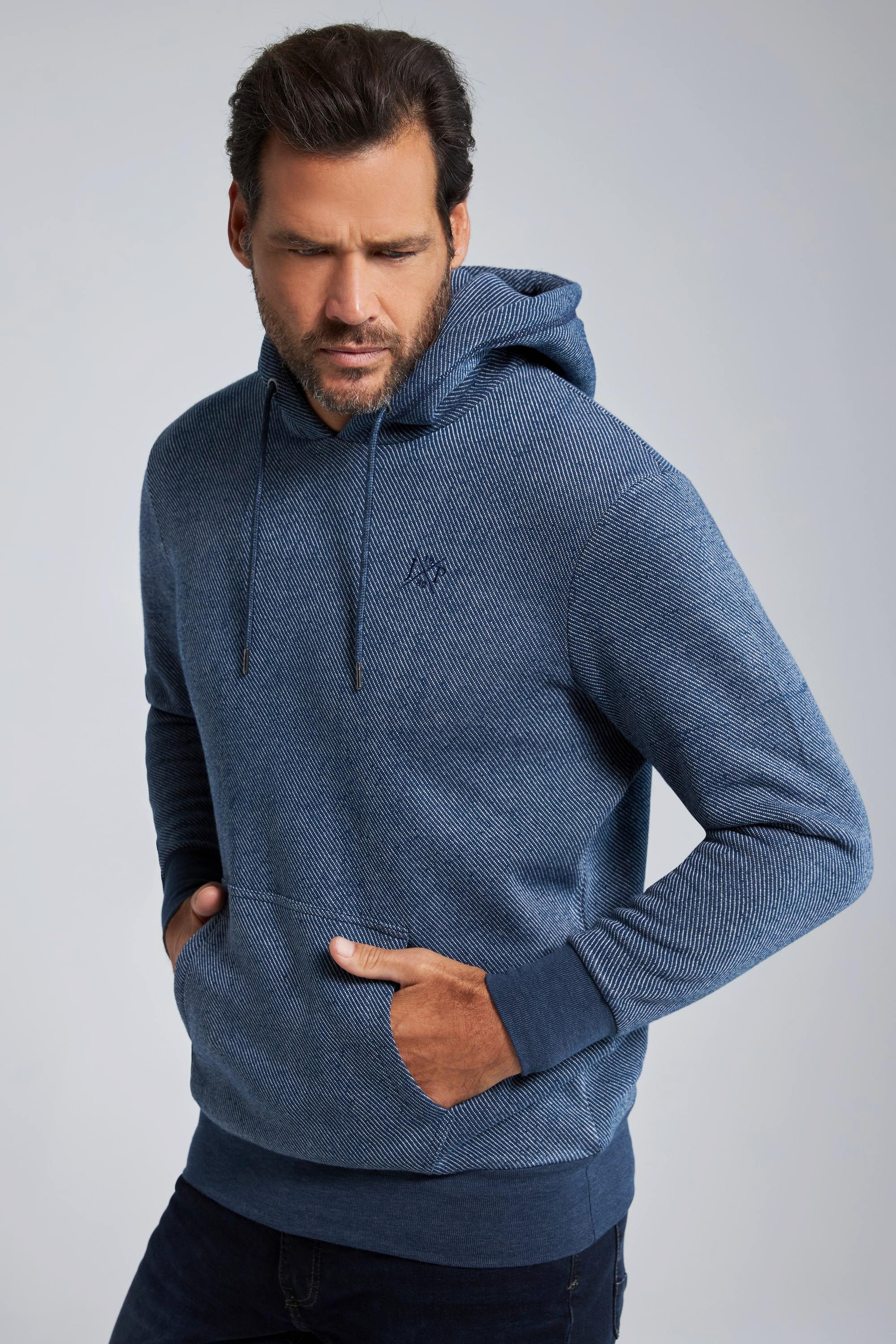 JP1880  Hoodie, Kapuze, TwoTone Sweat, weiche Innenseite 