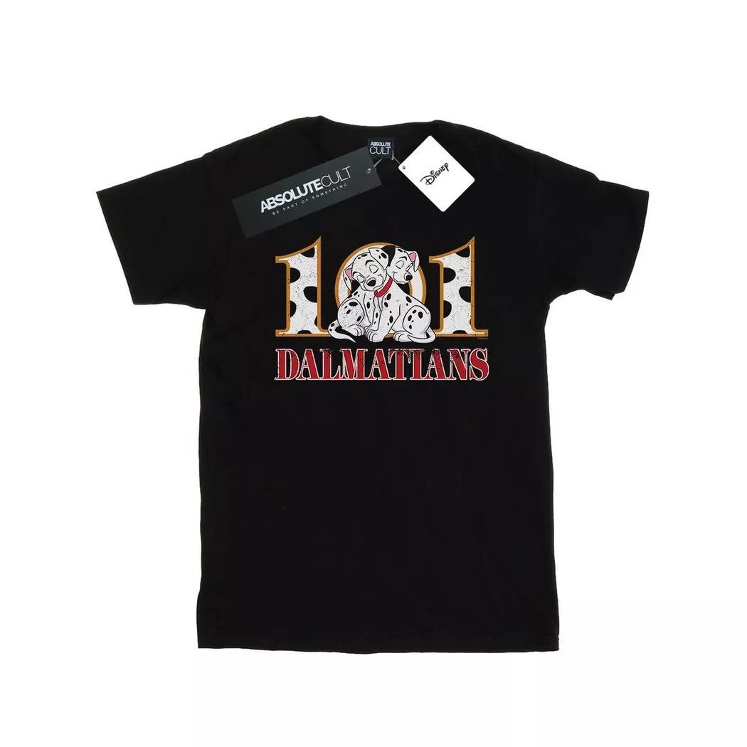 Disney - 101 Dalmatians TShirt, für Damen, Schwarz, Größe XL