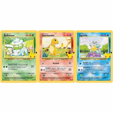 Pokémon  25th Anniversary Kanto Starters 3 Pack Jumbo Promos - EN 