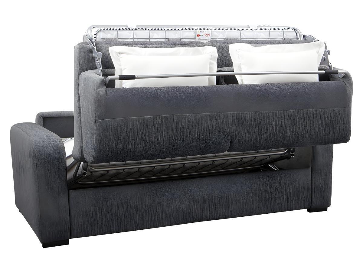 Vente-unique Schlafsofa mit Matratze 3Sitzer Stoff Matratze BEVIS  