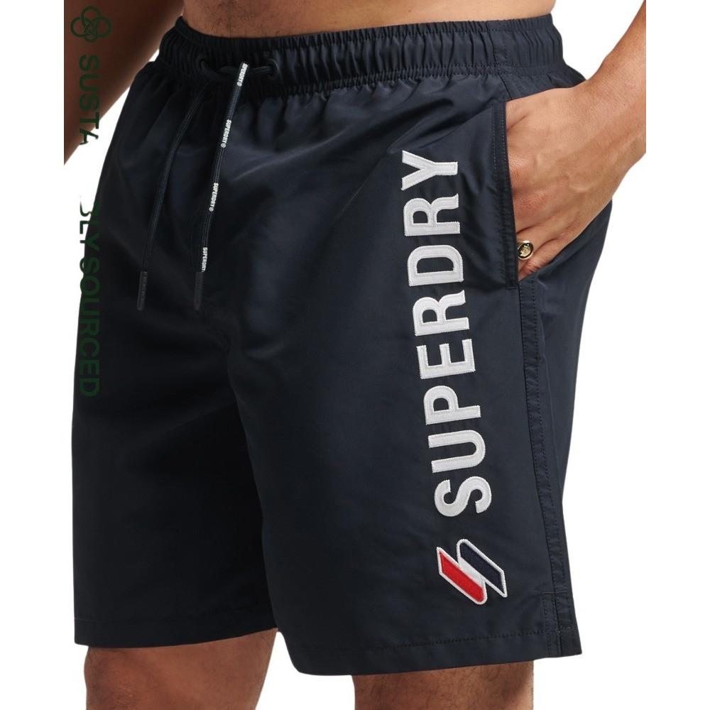 Superdry  pantaloncini da bagno con applicazioni uperdry code 