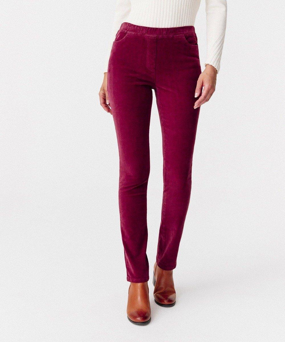 Image of Hose Aus Feincord. Damen Rot 52