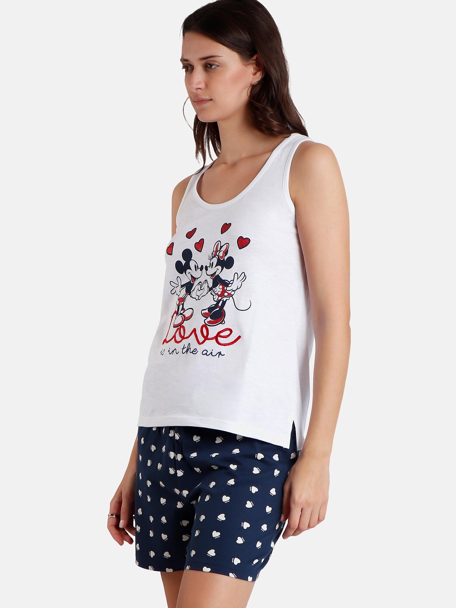 Admas  Pyjama short débardeur Love Is In The Air Disney 