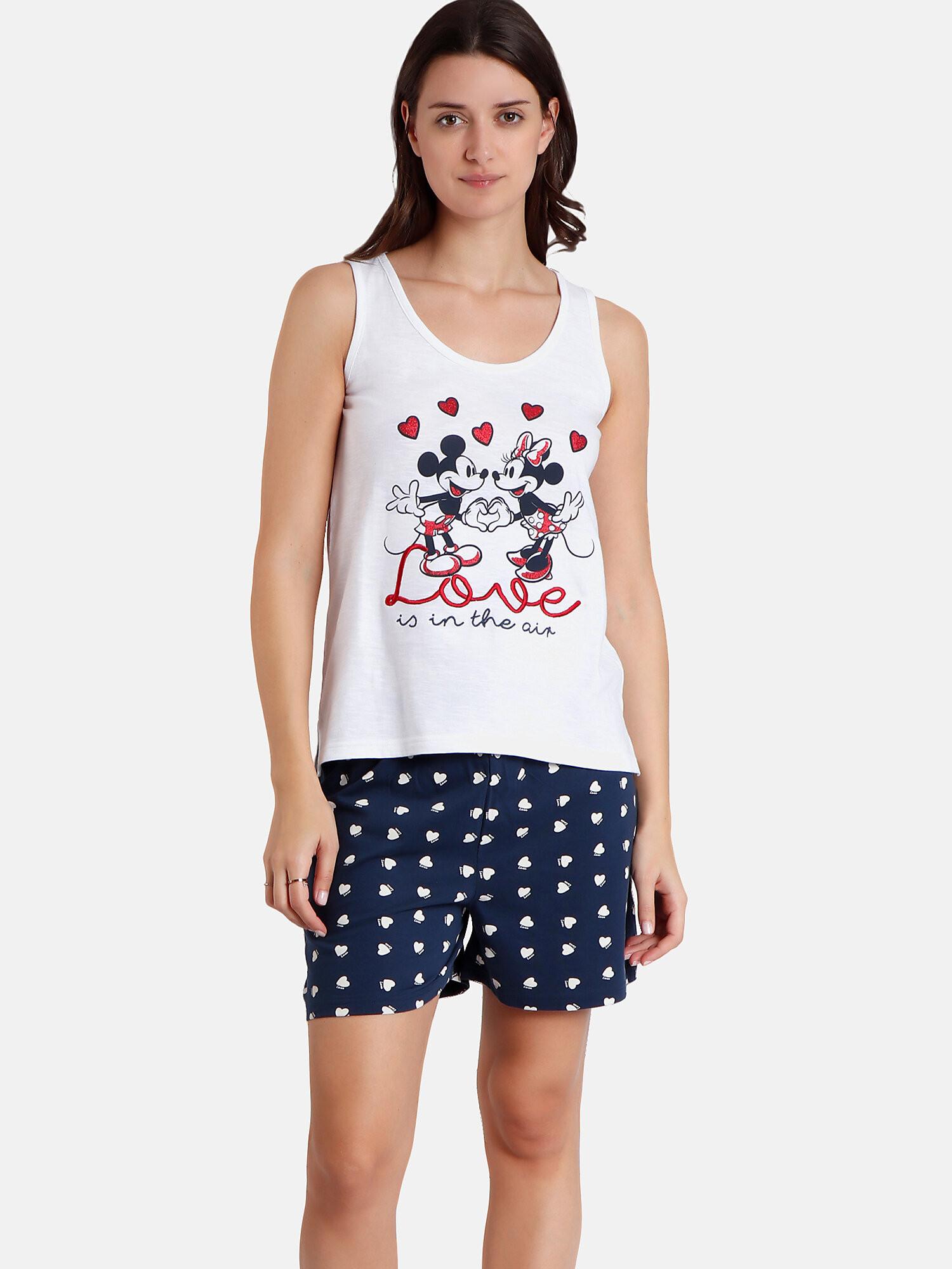 Admas  Pyjama short débardeur Love Is In The Air Disney 