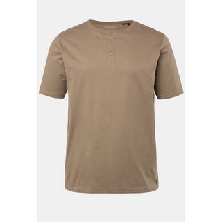 JP1880  Maglia serafino basic con abbottonatura e mezze maniche 