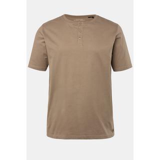 JP1880  Maglia serafino basic con abbottonatura e mezze maniche 