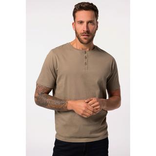 JP1880  Maglia serafino basic con abbottonatura e mezze maniche 