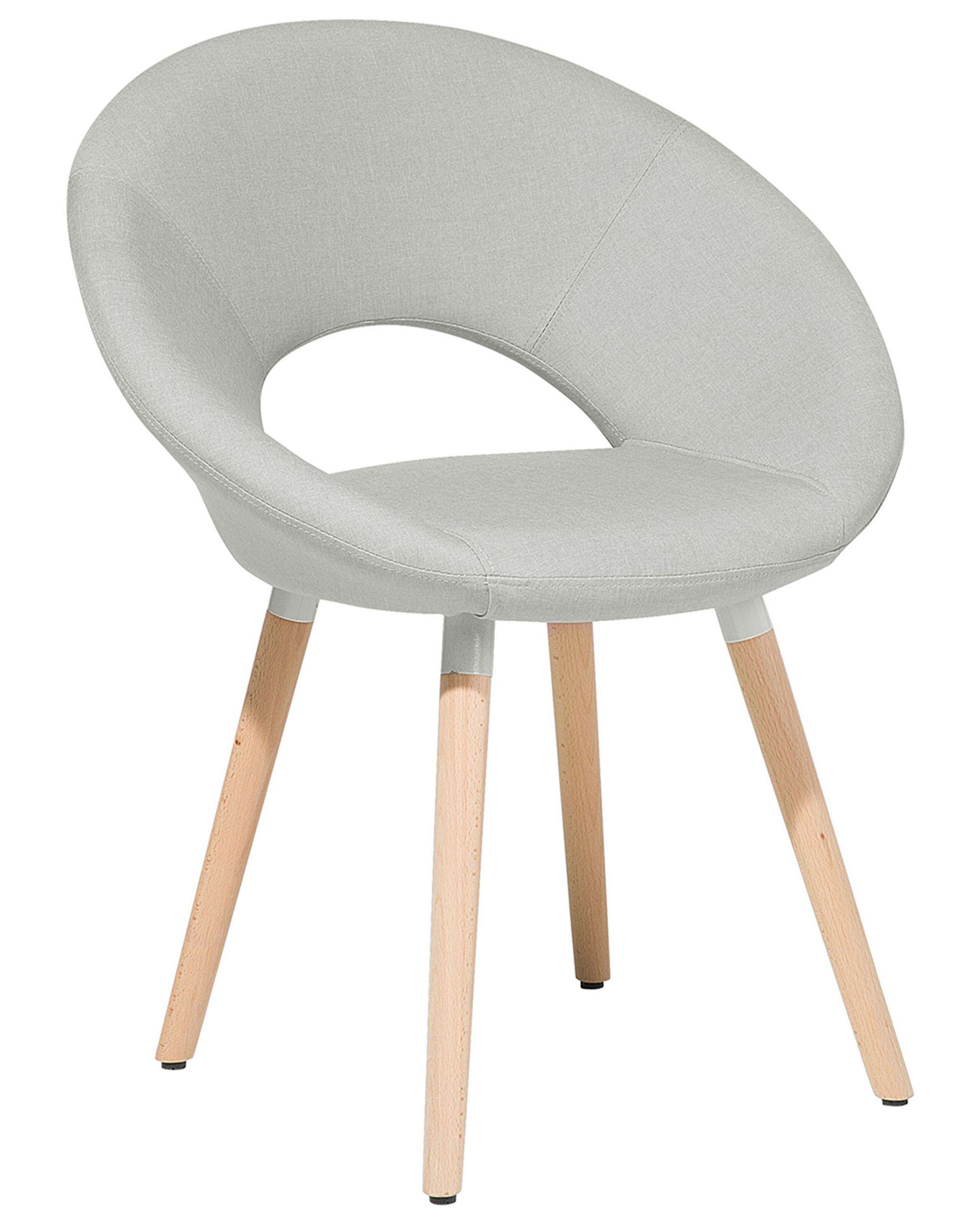 Beliani Chaise de salle à manger en Polyester Rétro ROSLYN  