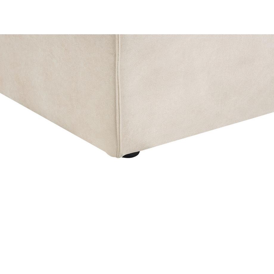 Beliani Ottomane aus Samtstoff Skandinavisch HELLNAR  