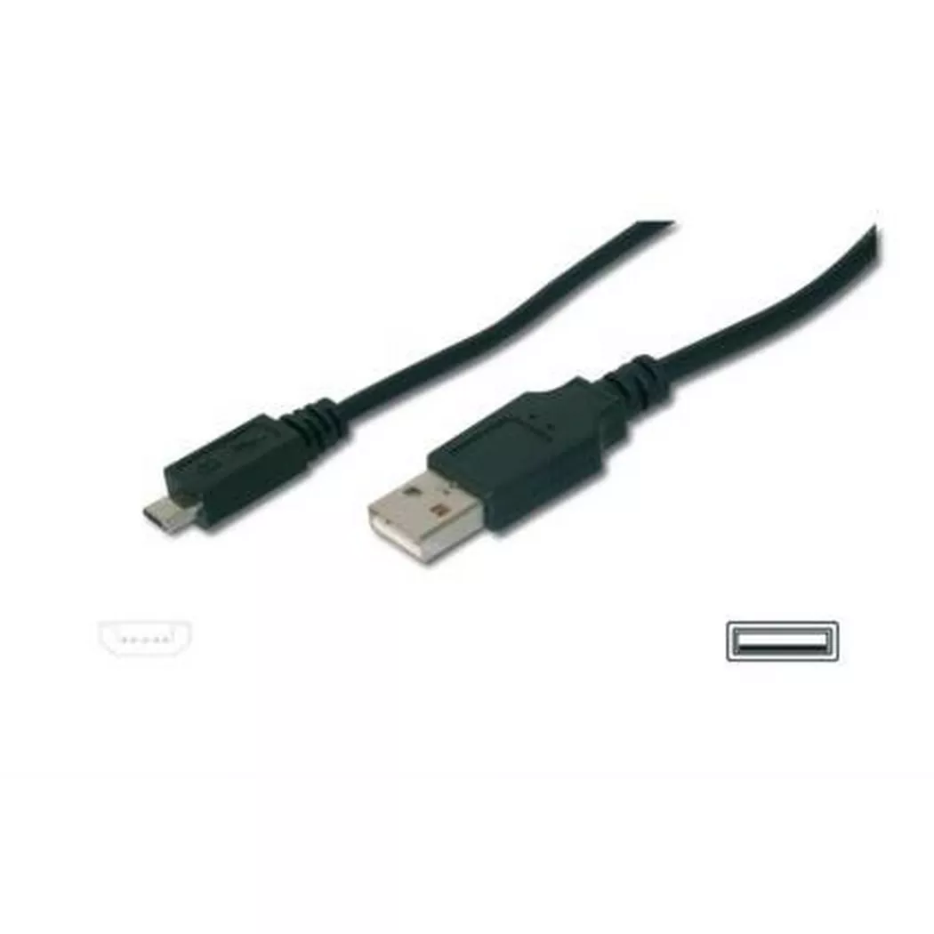DIGITUS USB 2.0 Anschlusskabel, USB-A - Micro USB-B, 3,0 m