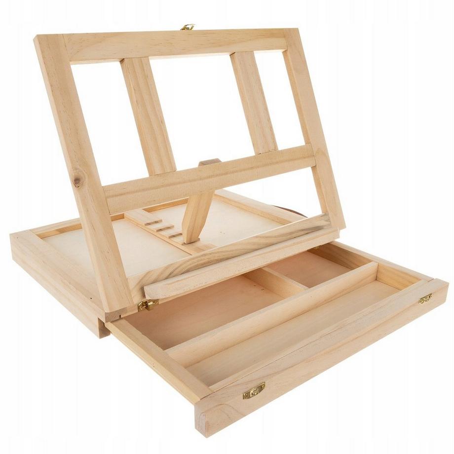 Maaleo  Farbkasten – Staffelei und Aufbewahrung – Holz 