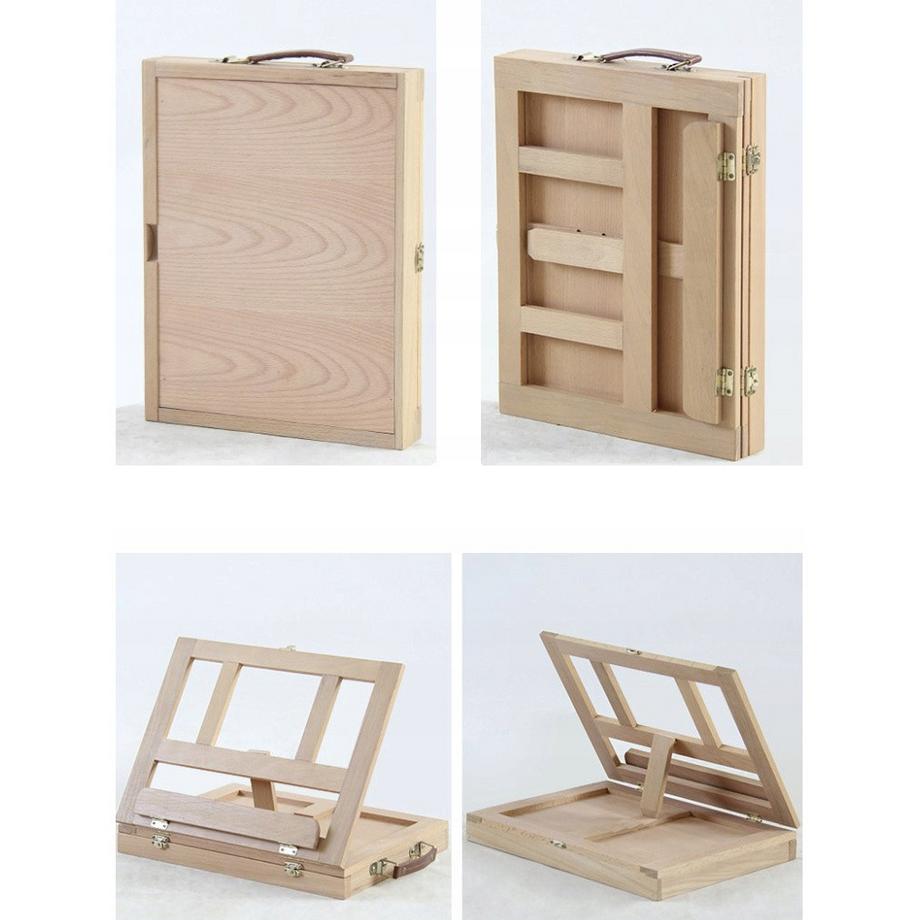 Maaleo  Farbkasten – Staffelei und Aufbewahrung – Holz 