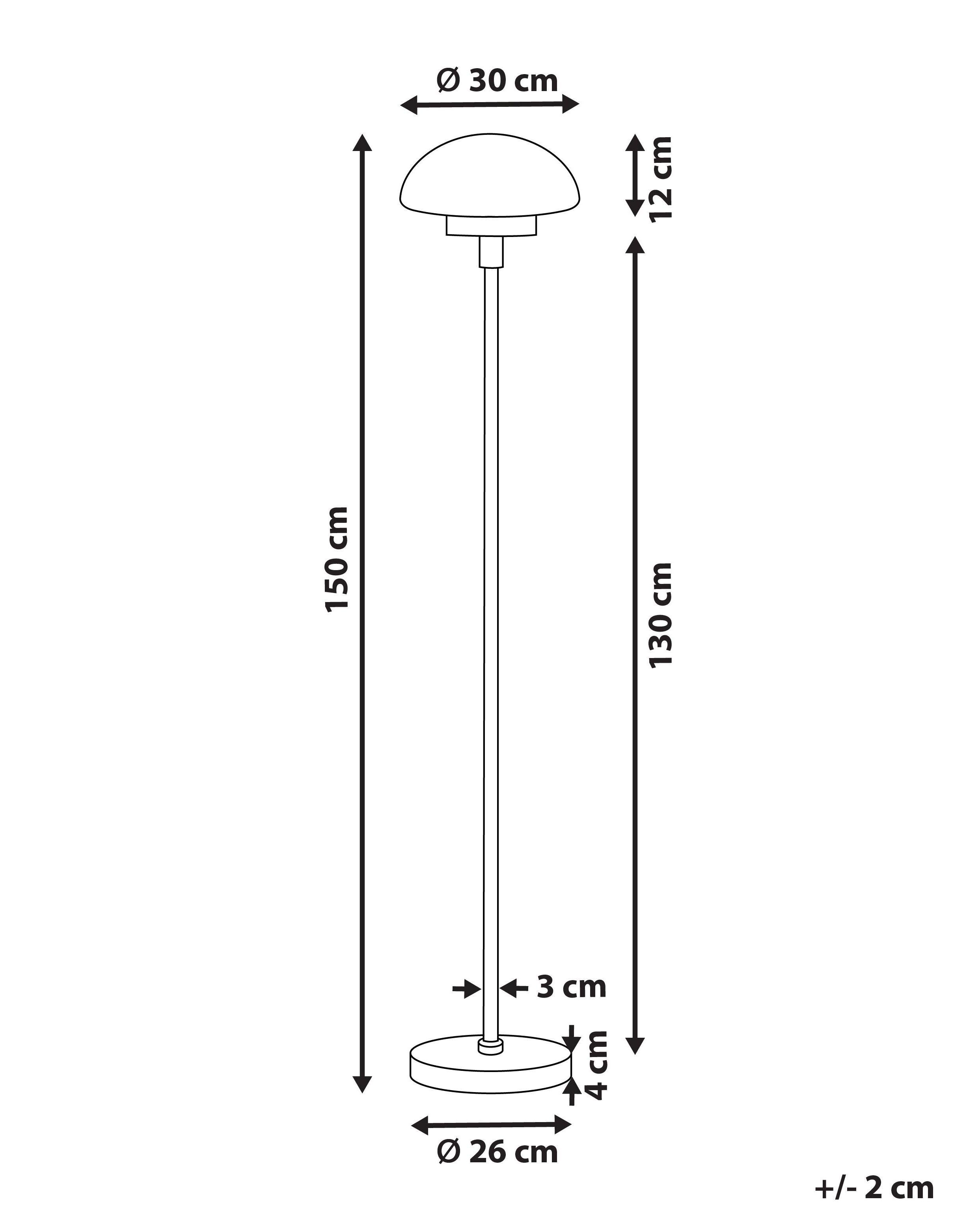 Beliani Lampadaire en Métal Rétro MINIJA  