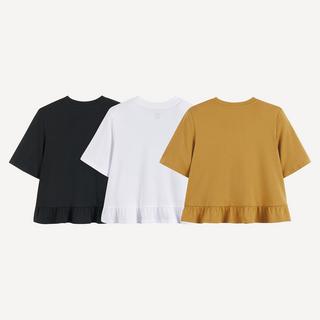 La Redoute Collections  3er-Pack T-Shirts mit Volant 