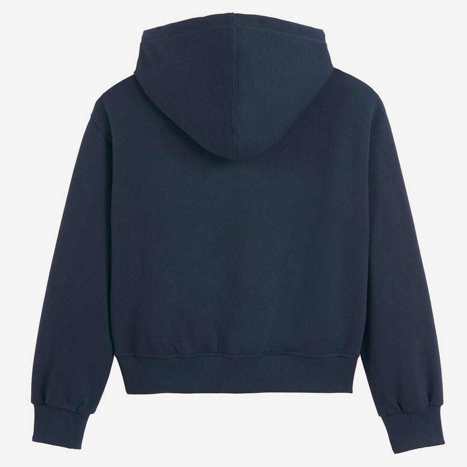 La Redoute Collections  Einfarbiges Kapuzen-Sweatshirt aus Fleece 